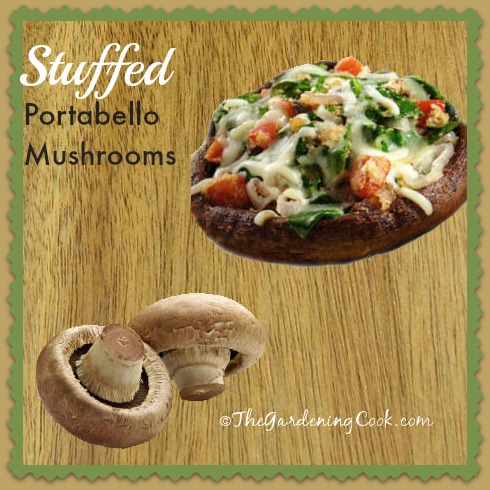 Vegetarian Stuffed Portobello හතු - Vegan විකල්ප සමඟ