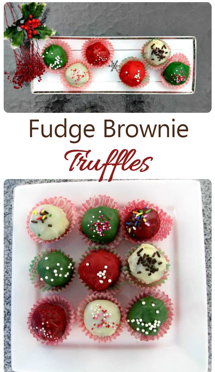 Fudge Brownie Truffles - Okusno počitnice stranka Recipe