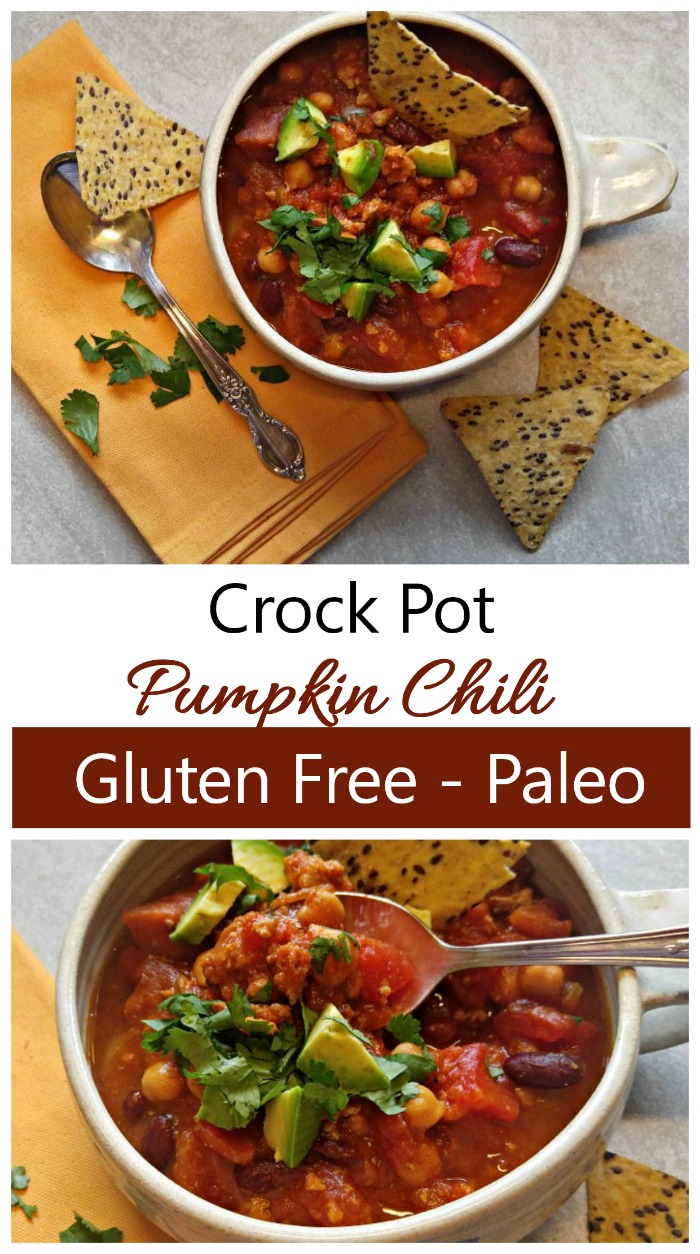 Pumpkin djegës për vjeshtë – Crock Pot Healthy Pumpkin Chili