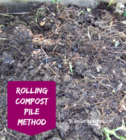 Rollende Komposthaufen Methode der Kompostierung