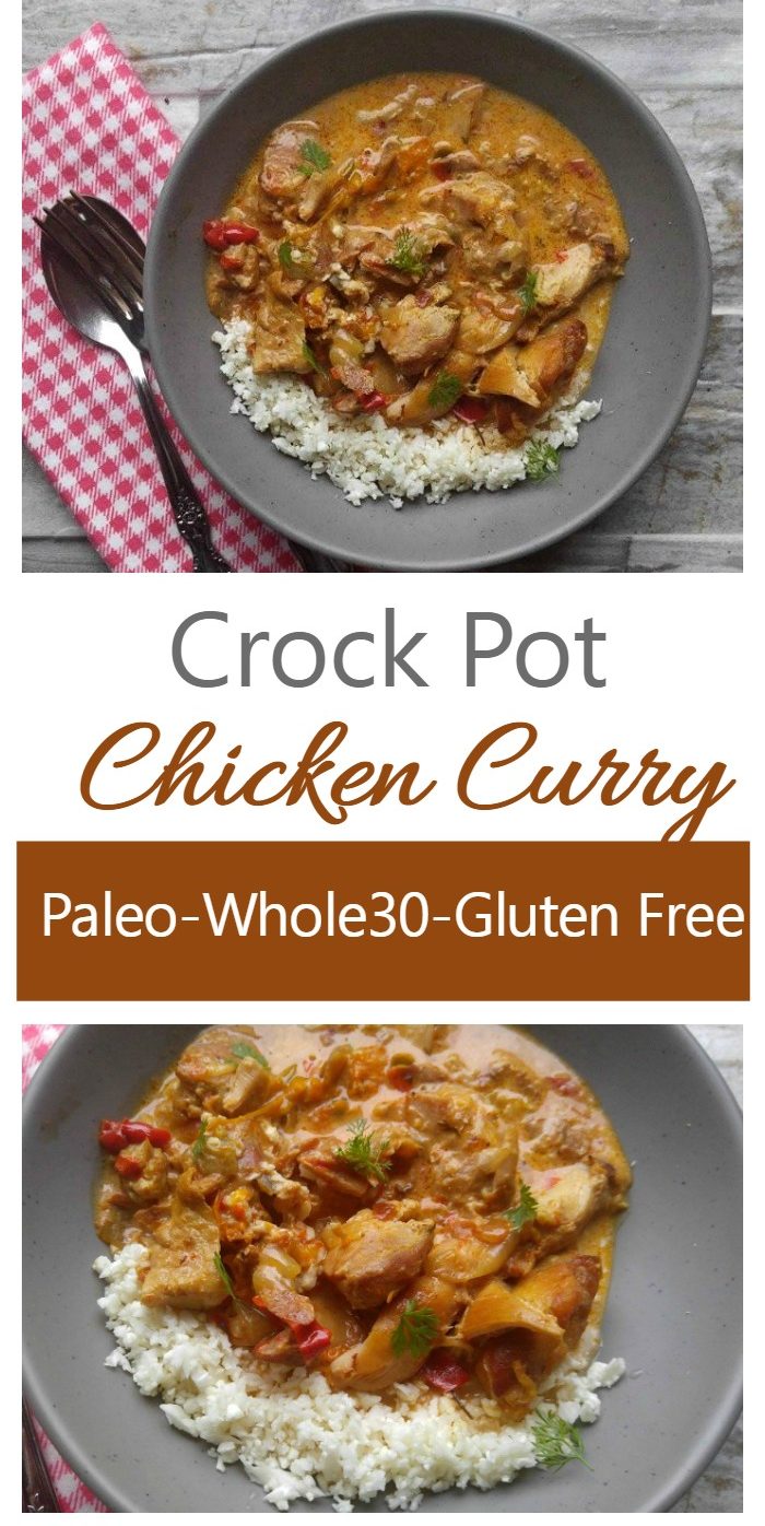Crock Pot Curried Chicken - Paleo နှင့် Whole 30 Compliant