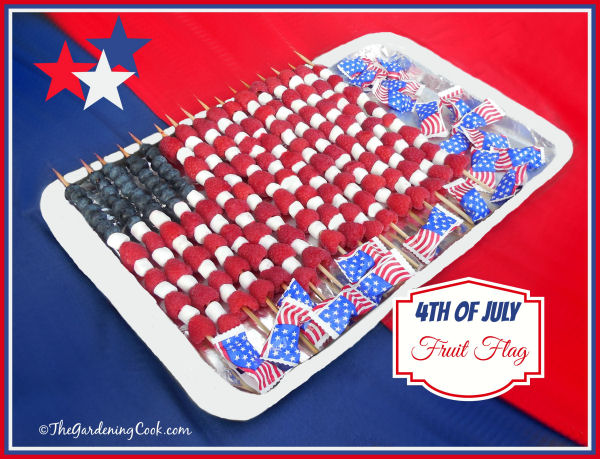 Fejr den 4. juli med et patriotisk frugtflag