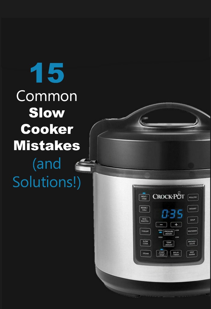 මන්දගාමී කුකර් වැරදි - 15 Crock Pot Blunders and Solutions