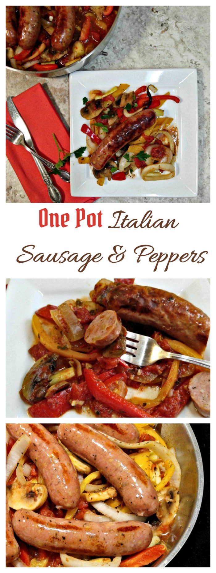 Ψητά ιταλικά λουκάνικα και πιπεριές - Εύκολη συνταγή ενός σκεύους