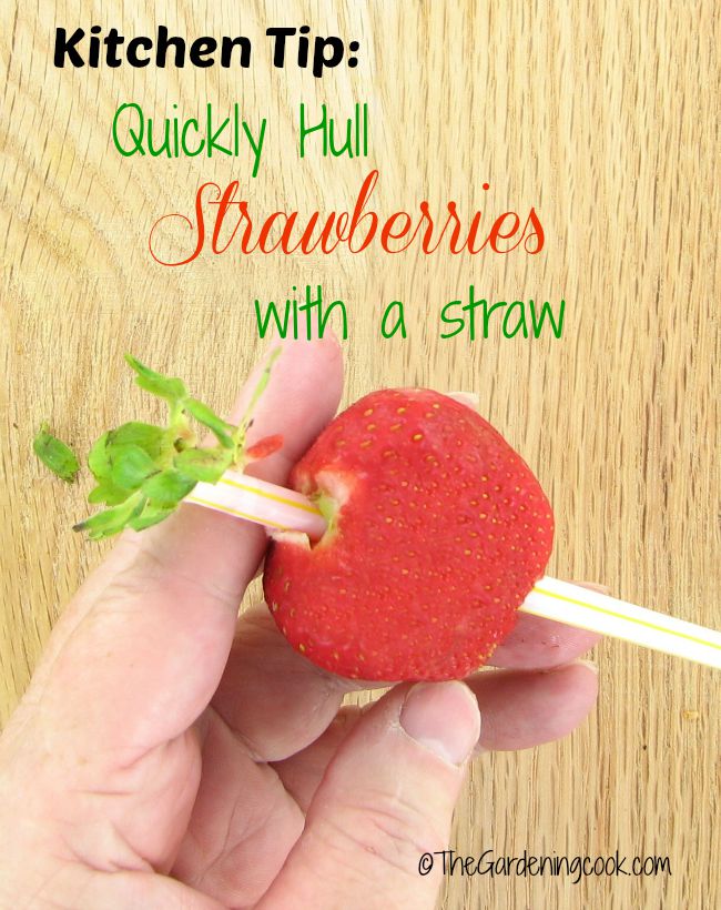 आज की रसोई टिप - स्ट्रॉबेरी को स्ट्रॉ से कैसे छीलें