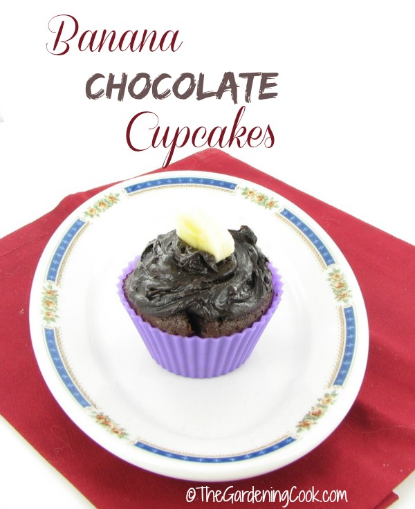 Banana Chocolate Cupcakes - Savory Slimmed Down Dessert Recipe