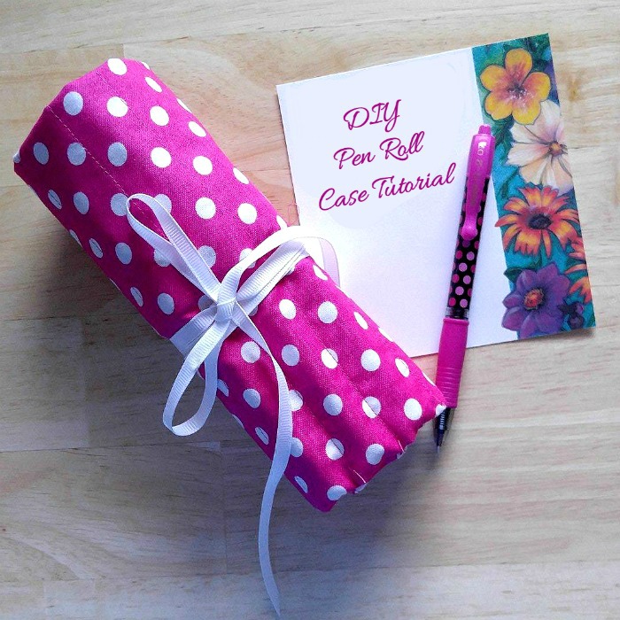 DIY Pen Roll Tutorial - Hjemmelavet pink DIY penneholder!