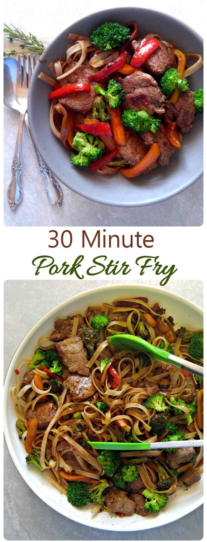 30 Minute Porkaĵo Stir Fry - Facila Azia Stovetop Recepto