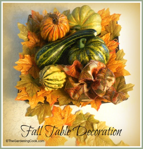 Decoration Fall Table bi Ghourds