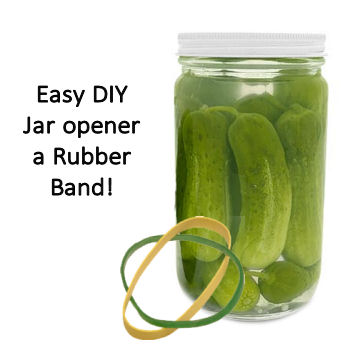 Maklike DIY Jar Opener - Brûk gewoan in rubberen band - Tip fan hjoed