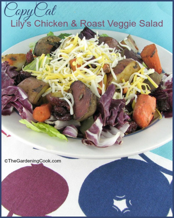 Napodobenina receptu: Pečená zelenina a kuřecí salát