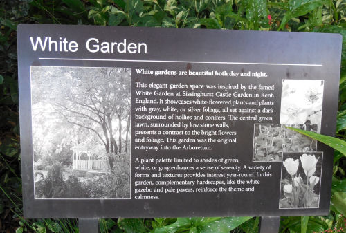 Bílá zahrada - Botanická zahrada Raleigh