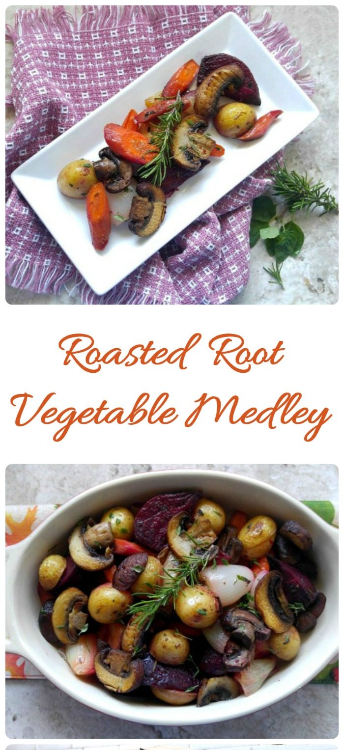 Roasted Root Vegetable Medley - បន្លែដុតក្នុងឡ