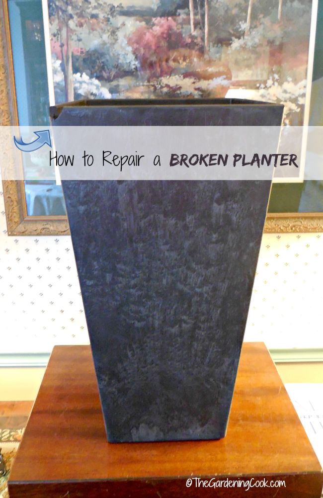 Hoe kinne jo in brutsen plantenbak reparearje