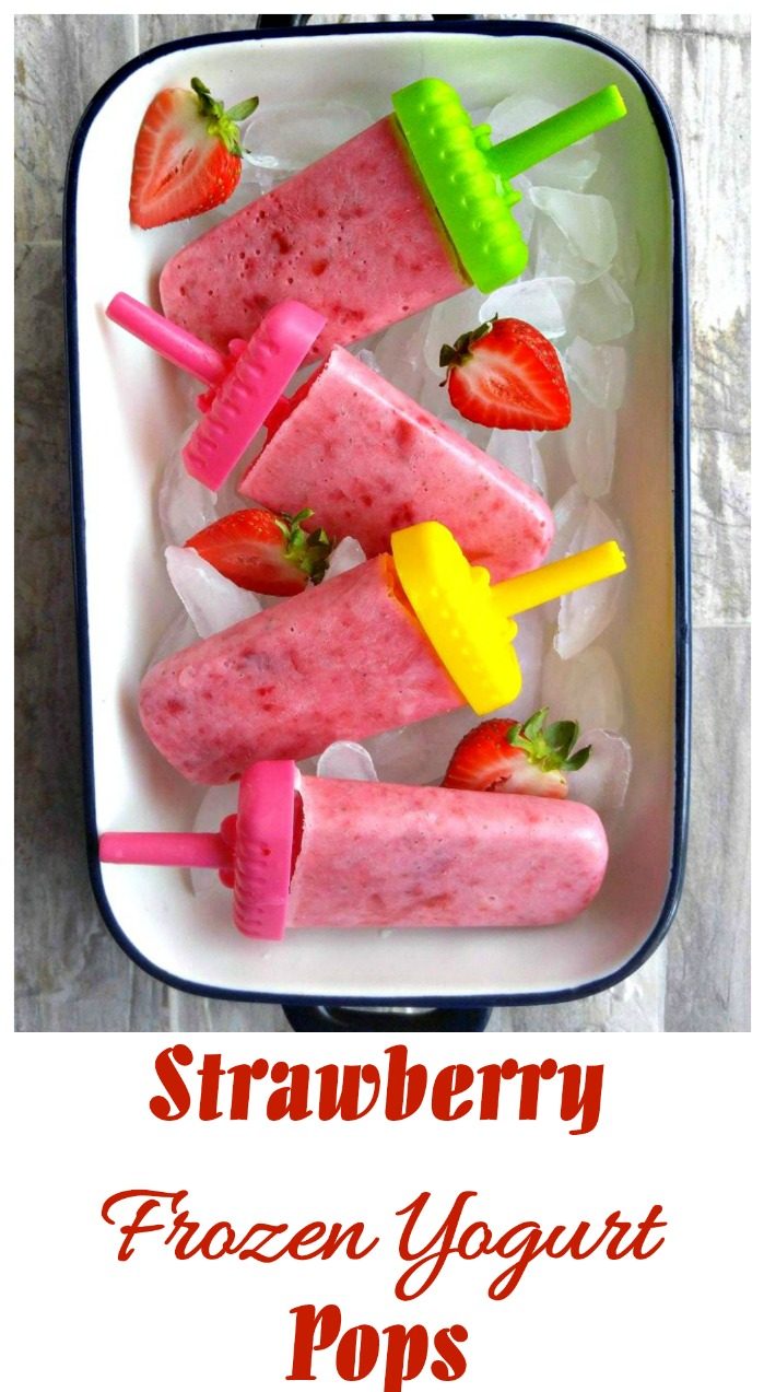 Strawberry Frozen Yoghurt Pops