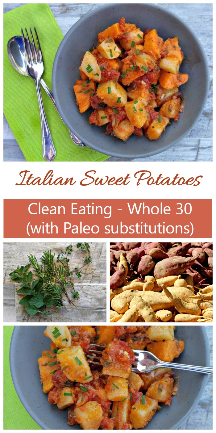 سیب زمینی شیرین ایتالیایی – کنار غذای ساده با یک قابلمه