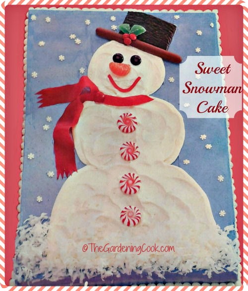 Sniegavīrs Ziemassvētku kūka - jautra deserta ideja