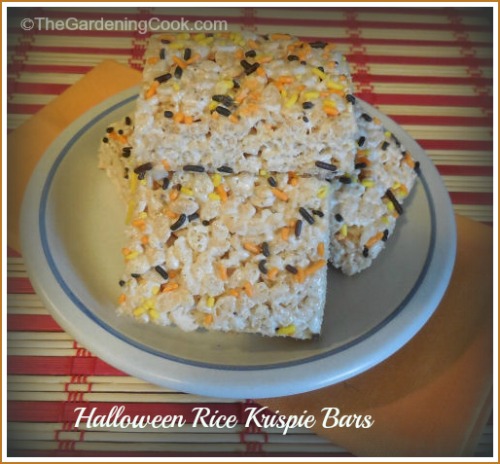 Halloweenowe batoniki Rice Krispie